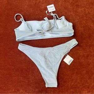 Monday Swimwear Bahamas Top in Powder Blue